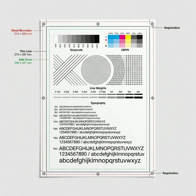Visual example of cut-off or clipped prints on a printed page.